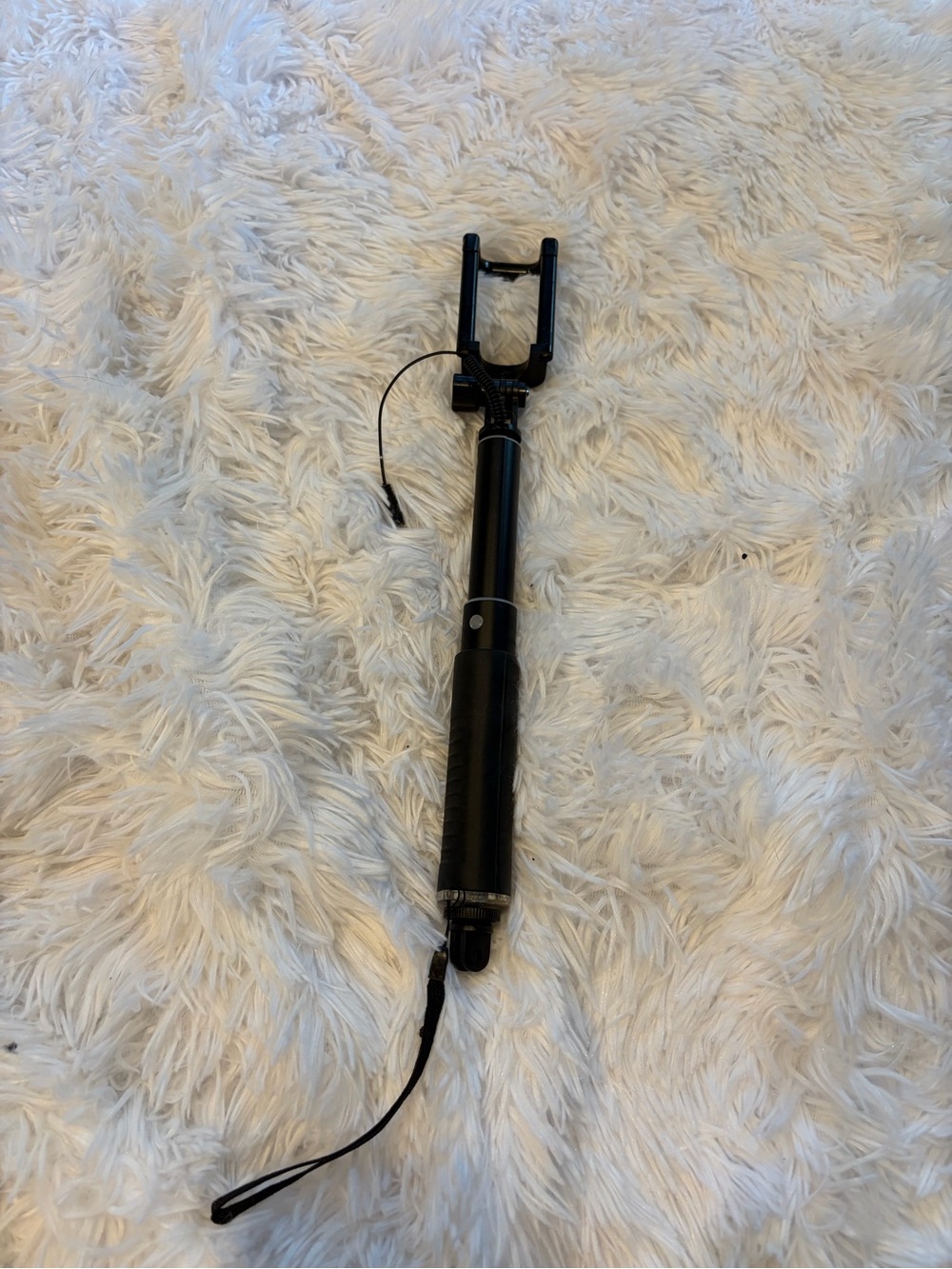 Amazon Black Selfie Stick with Wired Remote